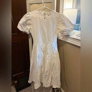 Anthropologie White Midi Dress